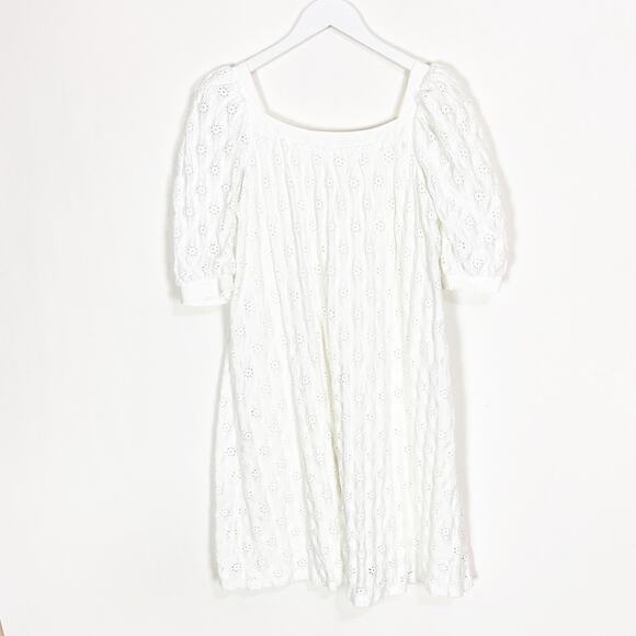 Anthropologie Maeve White Eyelet Dress - Picture 7 of 11